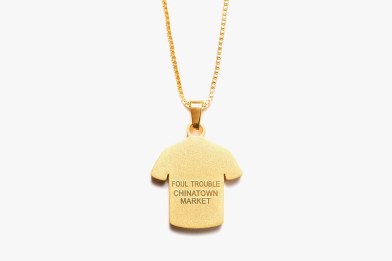 chinatown market foul trouble tshirt t shirt chain pendant drop