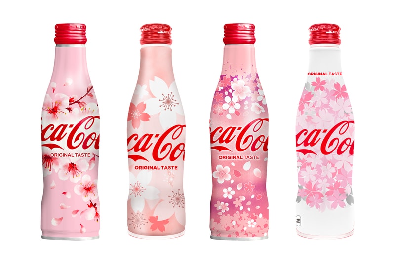 Coca Cola Japan Sakura Bottle Designs Cherry Blossom Season spring omotenashi 2020 limited edition sweets beverages f and b coke taste the feeling carbonated drinks seasonal
