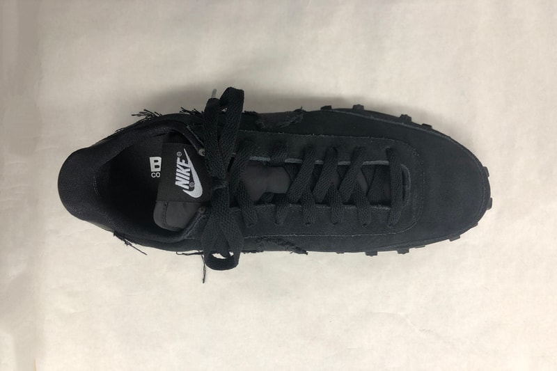 comme des garcons nike waffle racer 2020 black white release date info photos price