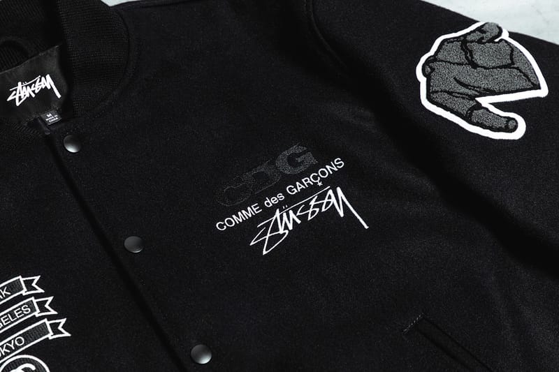 comme des garcons stussy varsity