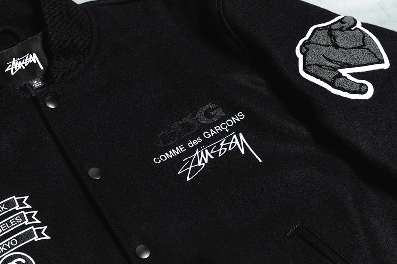 COMME des GARÇONS x Stüssy 40th-Anniversary Varsity Jacket CDG