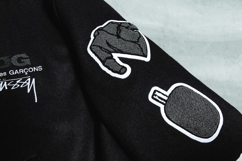 COMME des GARÇONS x Stüssy 40th-Anniversary Varsity Jacket CDG