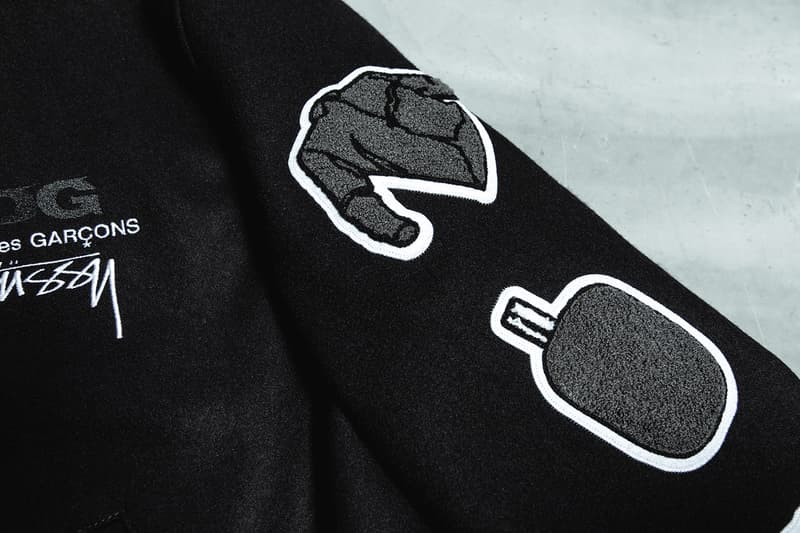 COMME des GARÇONS x Stüssy 40th-Anniversary Varsity Jacket CDG