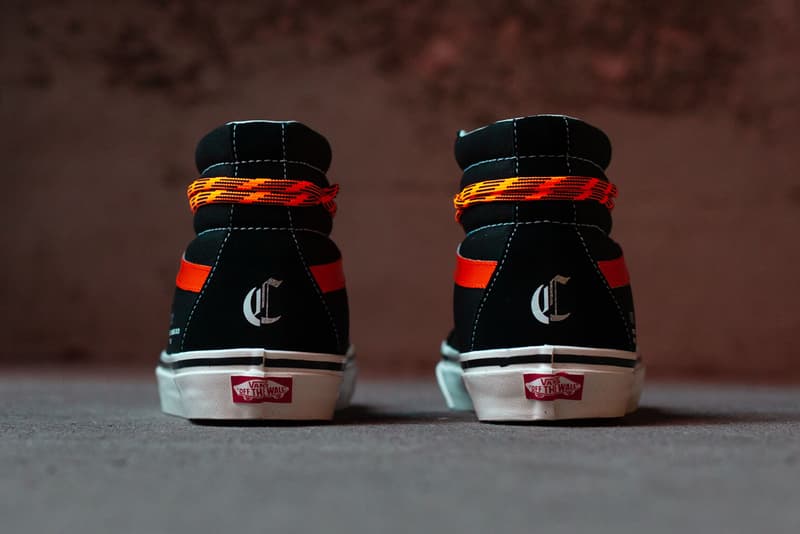 coutie vans old skool sk8 hi old c logo black orange white silver release date info photos price