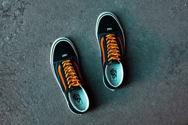 coutie vans old skool sk8 hi old c logo black orange white silver release date info photos price