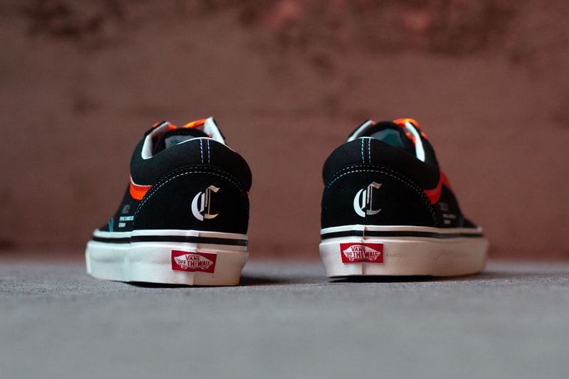 coutie vans old skool sk8 hi old c logo black orange white silver release date info photos price