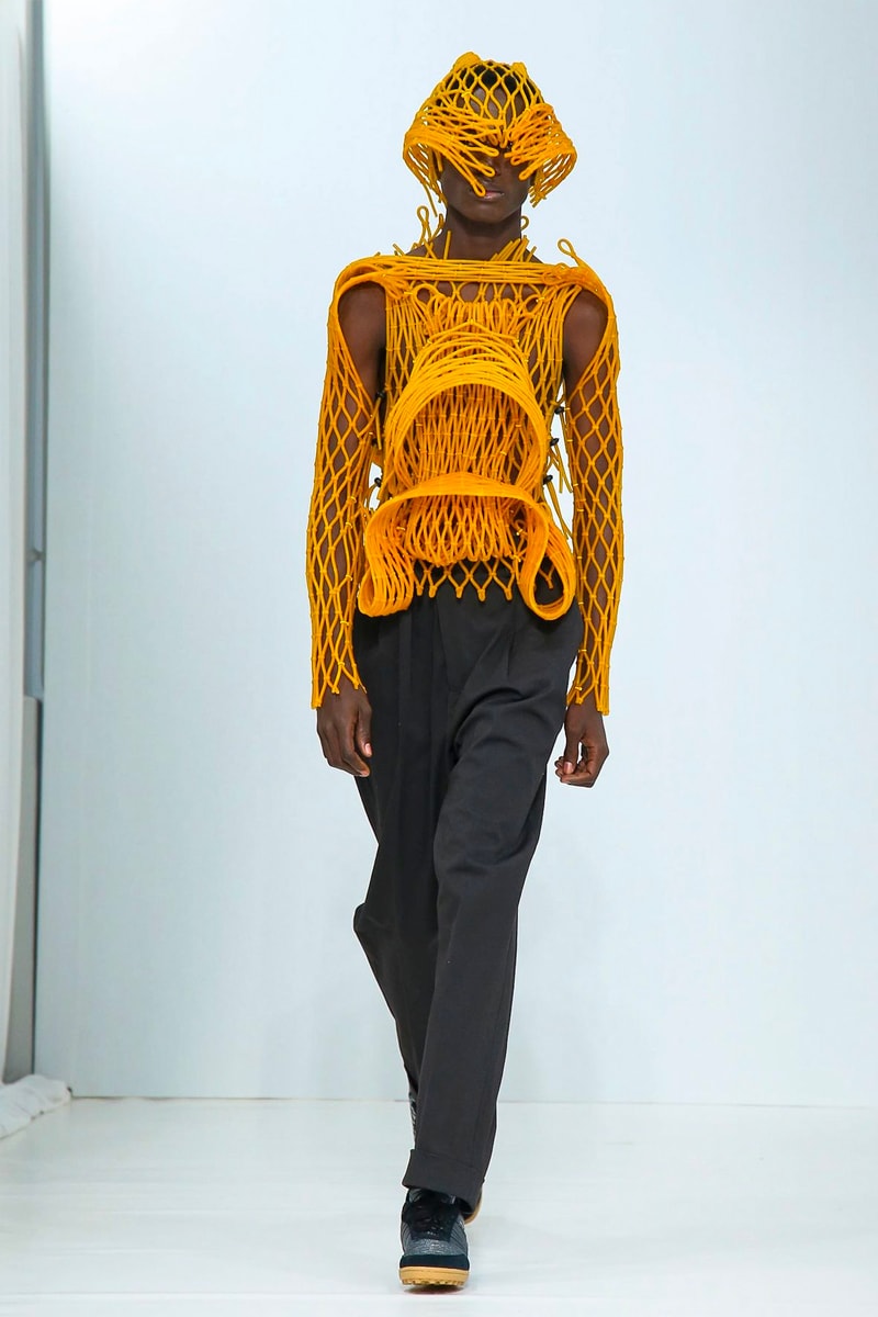 Craig Green FW20 Collection Paris Fashion Week show runway menswear workwear  BFC British Menswear Designer conceptual experimental avant garde aw20 fall winter autumn sculpture utilitarian
