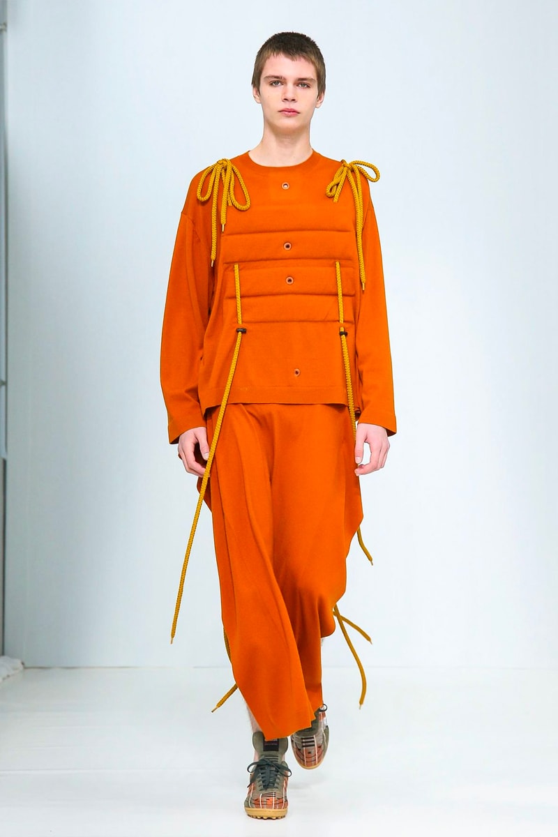 Craig Green FW20 Collection Paris Fashion Week show runway menswear workwear  BFC British Menswear Designer conceptual experimental avant garde aw20 fall winter autumn sculpture utilitarian