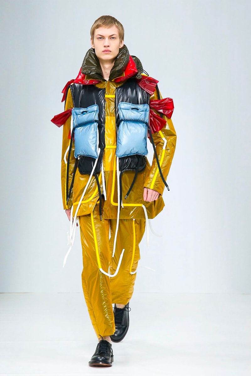 Craig Green FW20 Collection Paris Fashion Week show runway menswear workwear  BFC British Menswear Designer conceptual experimental avant garde aw20 fall winter autumn sculpture utilitarian