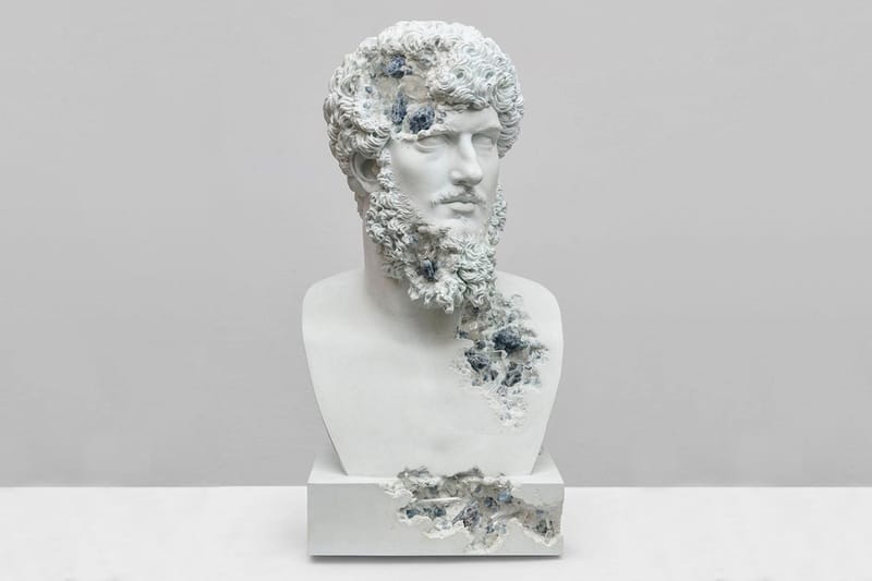 Daniel Arsham Reimagines Iconic Busts in New Large-Scale Eroded Sculptures