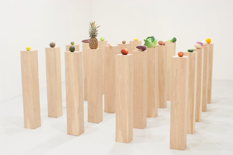 darren bader whitney museum of american art fruits, vegetables fruit and vegetable salad installation exhibition 