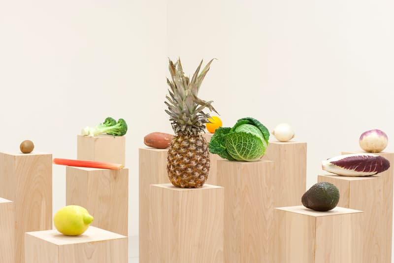 darren bader whitney museum of american art fruits, vegetables fruit and vegetable salad installation exhibition