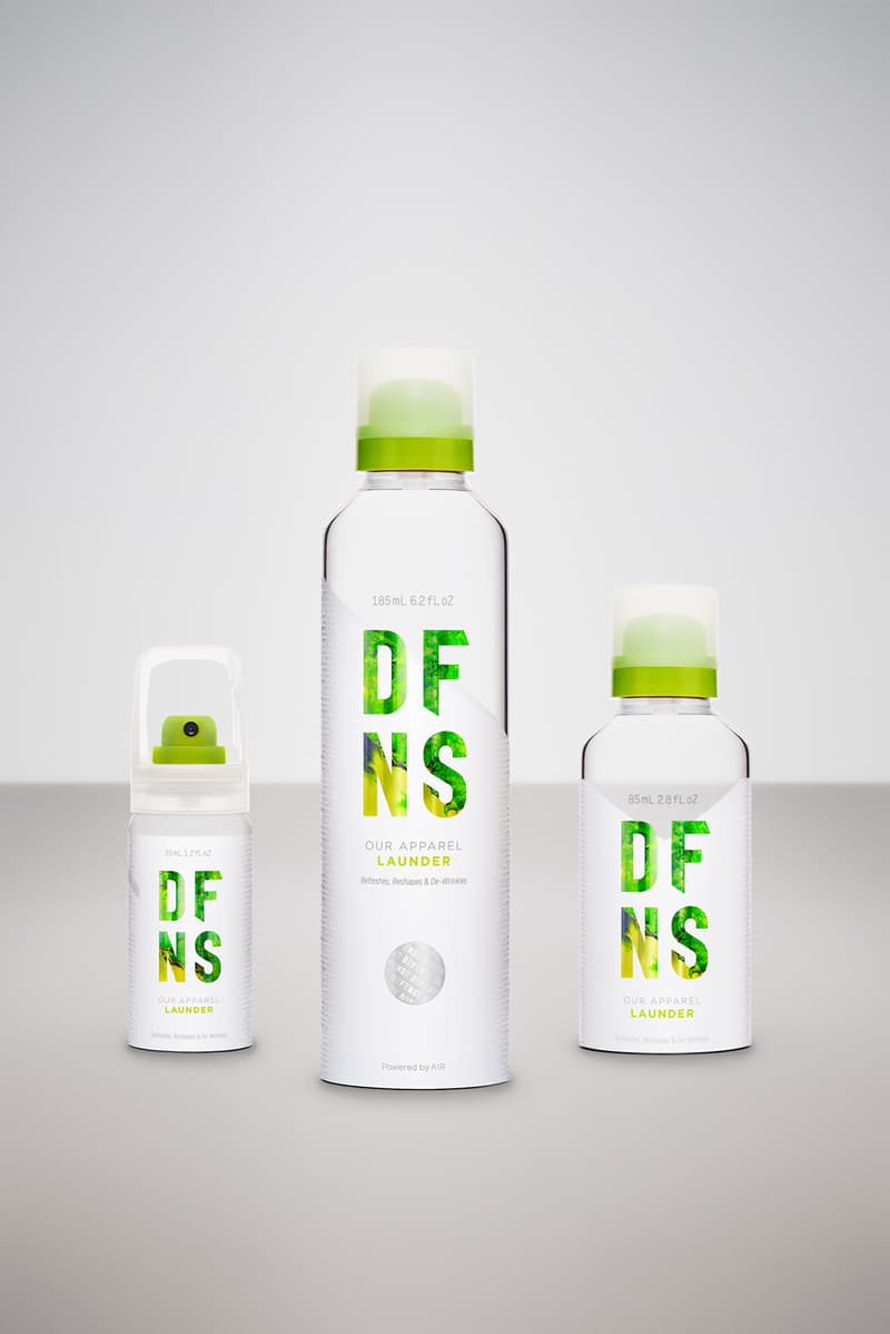 DFNS Nigel Sylvester Travel Care Essentials Collection DFNS Cleaner Kit DFNS Apparel Lauder DFNS Footwear Protector DFNS Denim Launder DFNS Footwear Refresher and the DFNS Footwear Cleaner