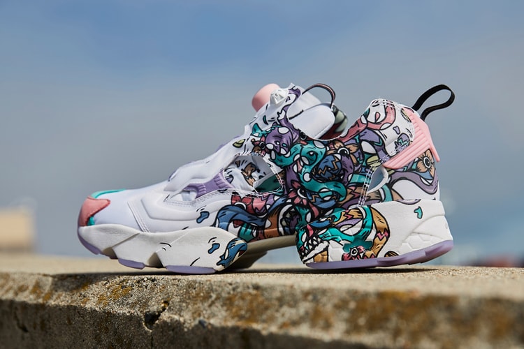 Visual Artist Distortedd Adds Bold Graphics to the Reebok Instapump Fury