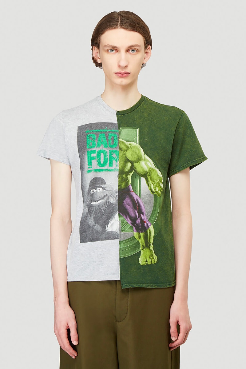 di vision Vintage Asymmetrical T shirts upcycled Copenhagen tees graphics marvel comics animation unique one of one hand crafted spring summer 2020 collection sustainable