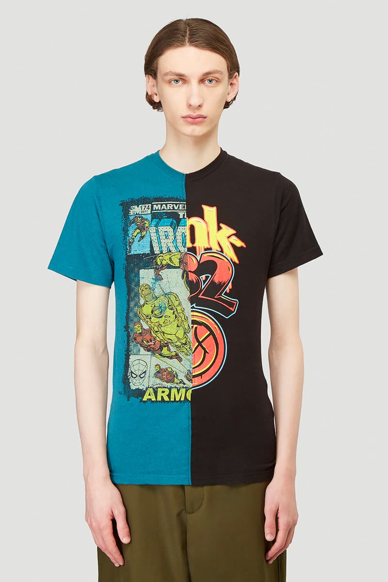 di vision Vintage Asymmetrical T shirts upcycled Copenhagen tees graphics marvel comics animation unique one of one hand crafted spring summer 2020 collection sustainable
