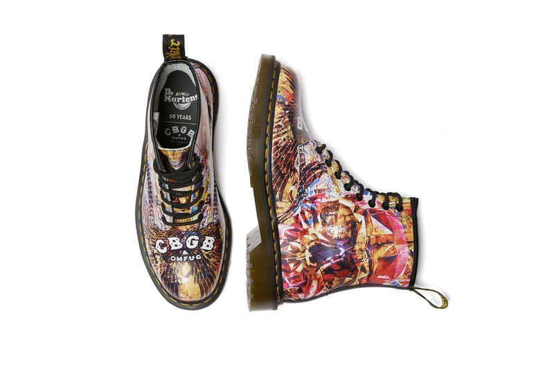 CBGB x Dr. Martens 1460 Boot collaborations footwear OMFUG