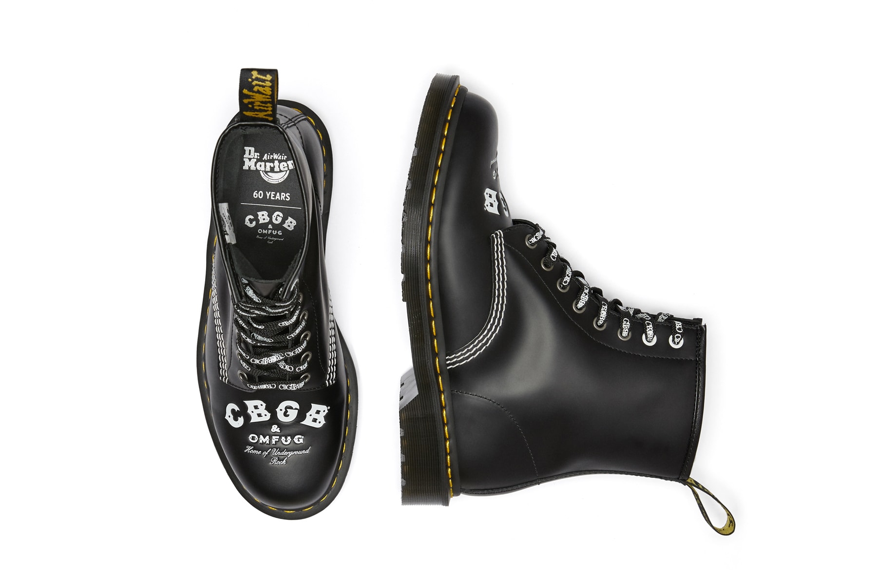CBGB x Dr. Martens 1460 Boot collaborations footwear OMFUG