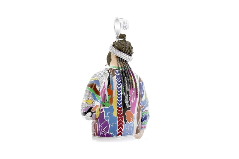 Drake A$AP Rocky Yams Yams Day 2020 Pendant Chain Gift Jason of Beverly Hills Closer Look Video Image Photo