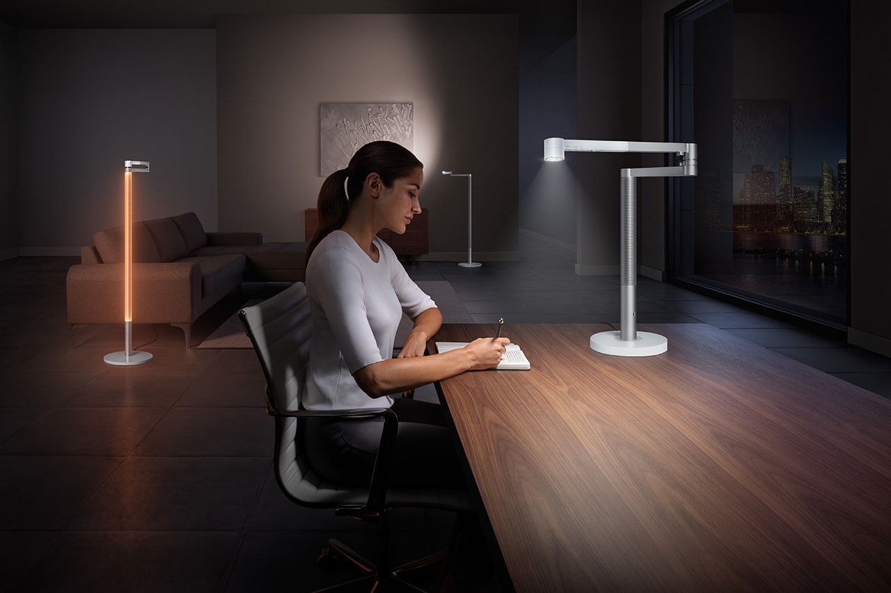 Dyson Lightcycle Morph Light adjustable circadian rhythm floor desk task ambient warm glow seasonal depression