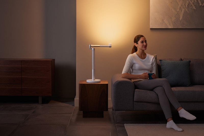 Dyson Lightcycle Morph Light adjustable circadian rhythm floor desk task ambient warm glow seasonal depression