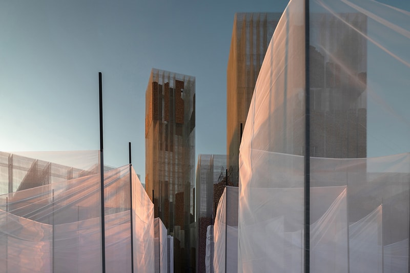 Studio Studio Studio "Gharfa" Installation Pavilion Riyadh Edoardo Tresoldi Designlab Experience Cork Max Magaldi Alberonero Matteo Foschi