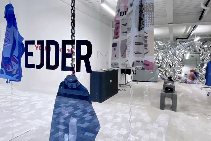 EJDER Pop-Up Store “A NAIL THAT STICKS OUT GETS HAMMERED” First Home-Grown Collection Soho London Bucket Hats Jackets Shirts T-shirts Hoodies