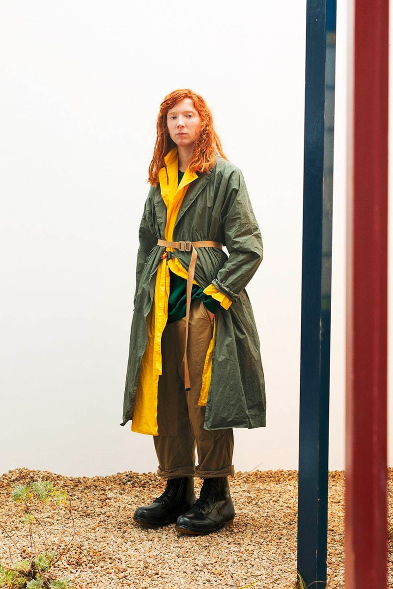 F CE Spring Summer 2020 Lookbook japanese designers collections amazon tokyo Toshifumi Yamane ficture now Asami Yamane coats jackets trench belts bags traditional heritage technical