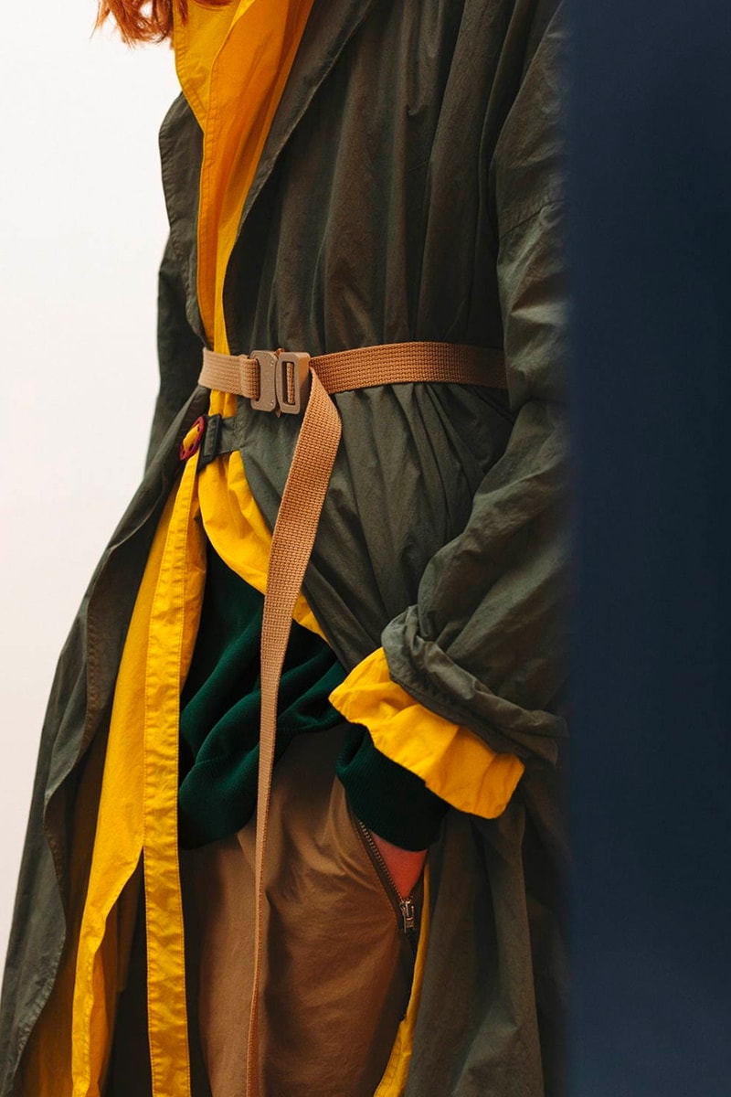 F CE Spring Summer 2020 Lookbook japanese designers collections amazon tokyo Toshifumi Yamane ficture now Asami Yamane coats jackets trench belts bags traditional heritage technical