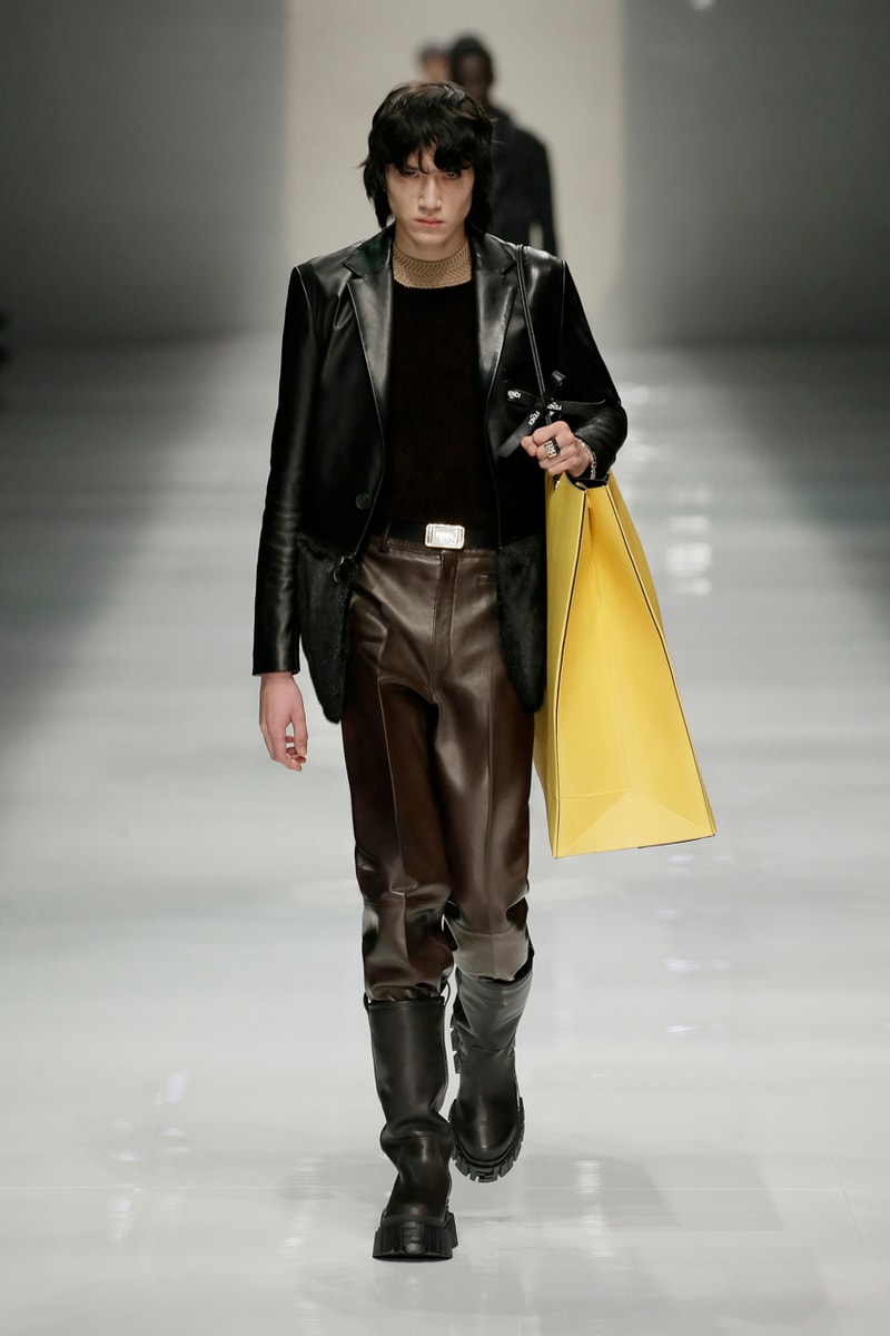 fendi fall winter 2020 mens collection runway show images silvia venturini creative director anrealage collaboration 