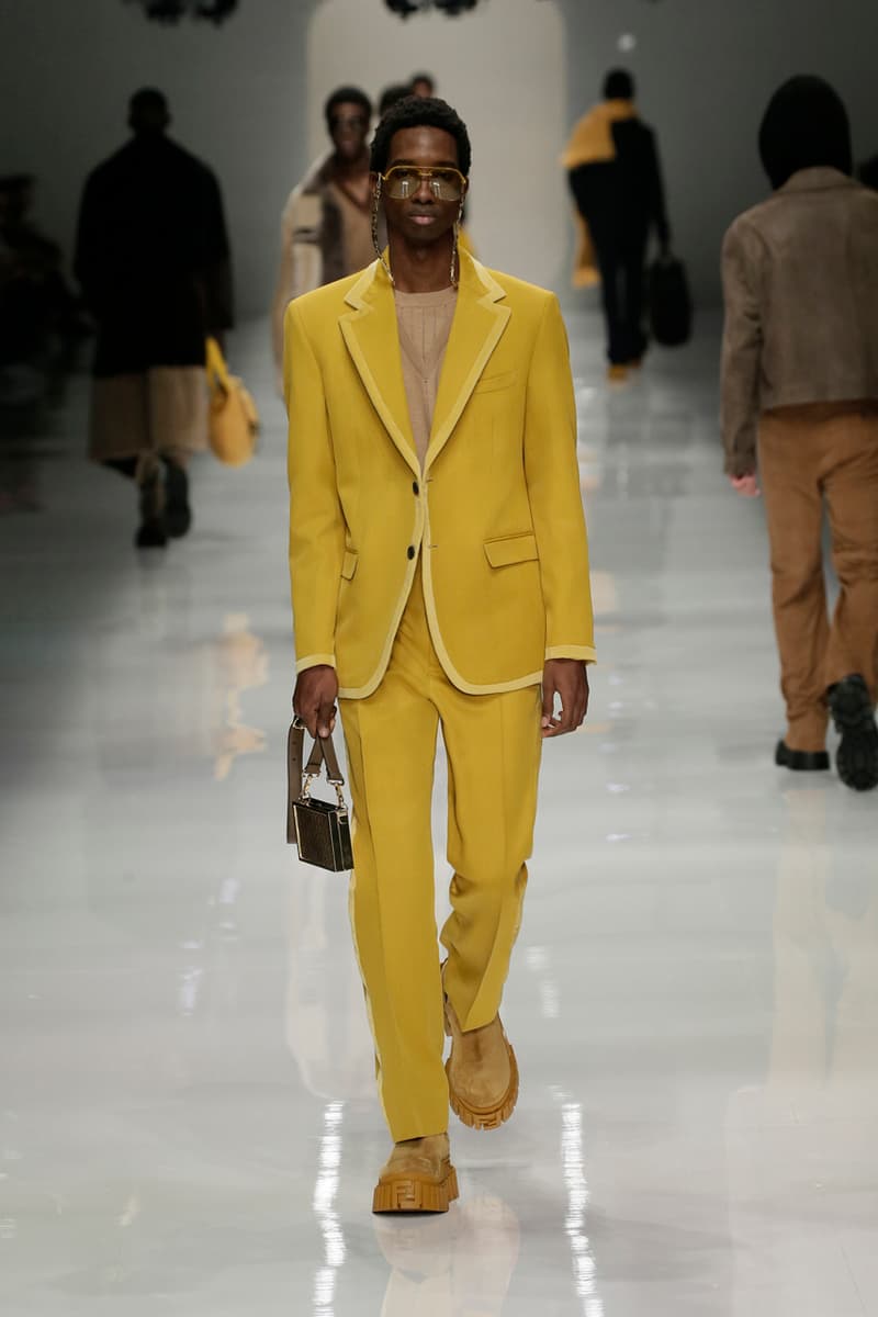 fendi fall winter 2020 mens collection runway show images silvia venturini creative director anrealage collaboration 