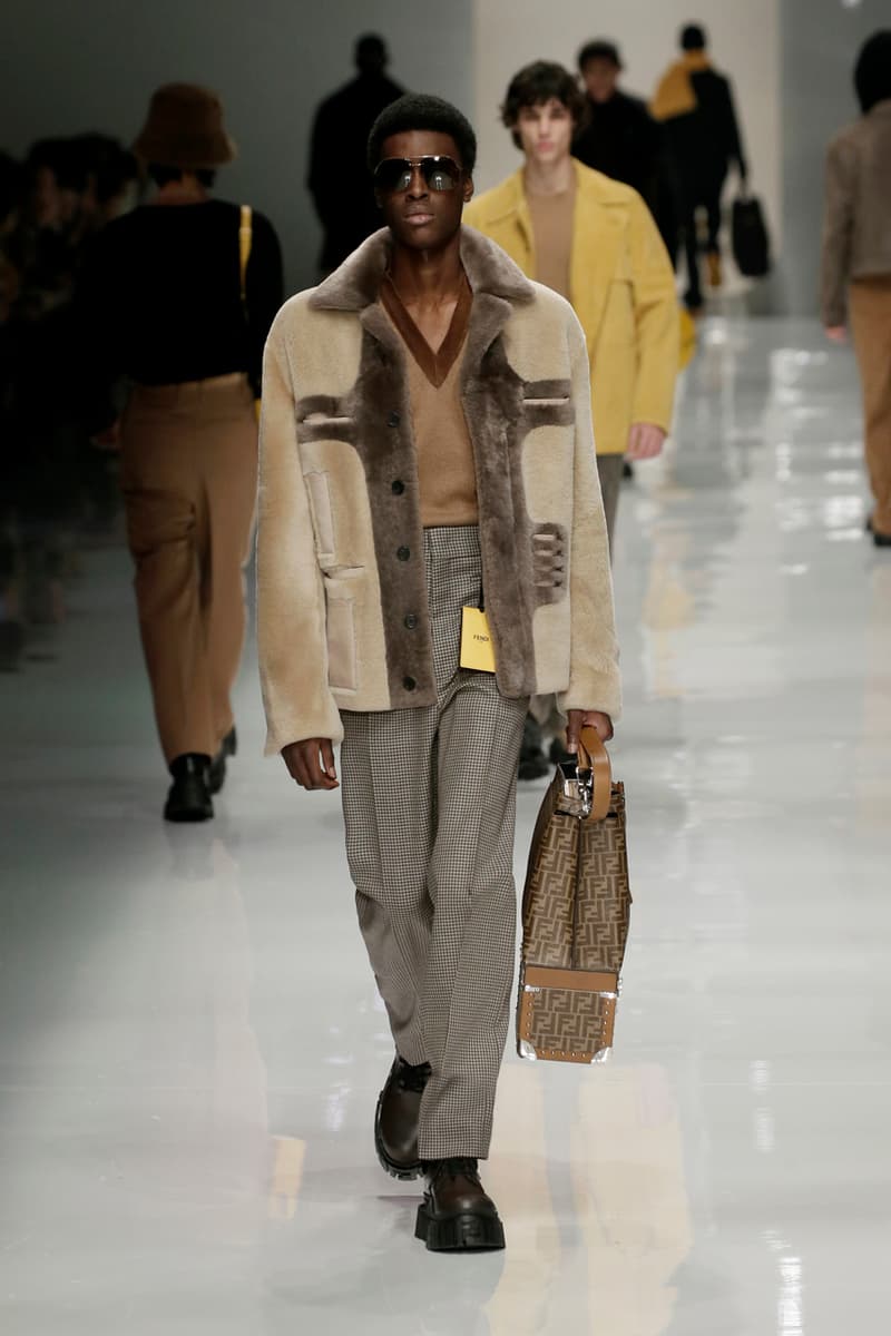 fendi fall winter 2020 mens collection runway show images silvia venturini creative director anrealage collaboration 