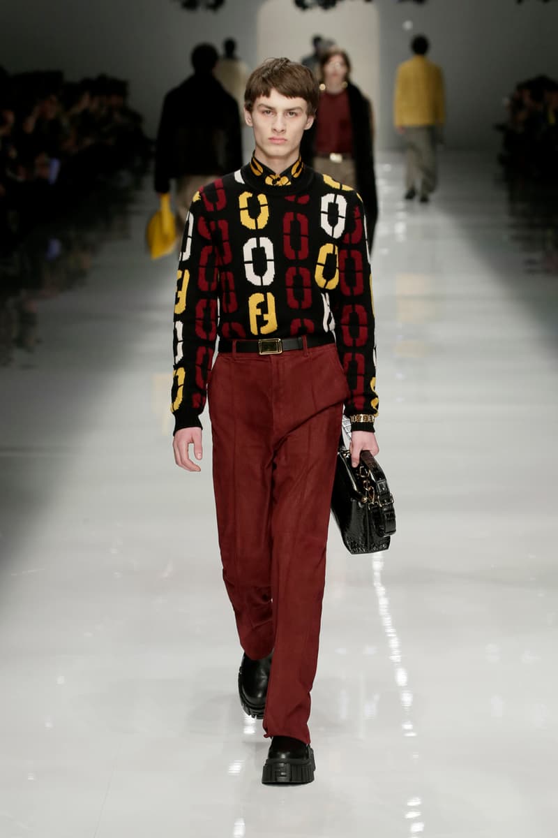 fendi fall winter 2020 mens collection runway show images silvia venturini creative director anrealage collaboration 