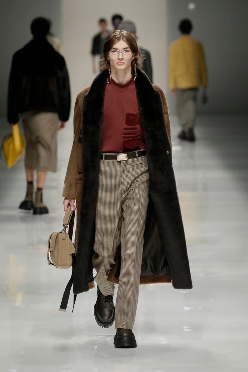 fendi fall winter 2020 mens collection runway show images silvia venturini creative director anrealage collaboration 