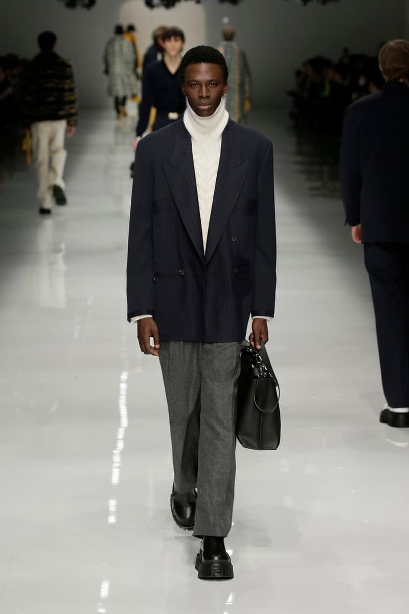 fendi fall winter 2020 mens collection runway show images silvia venturini creative director anrealage collaboration 