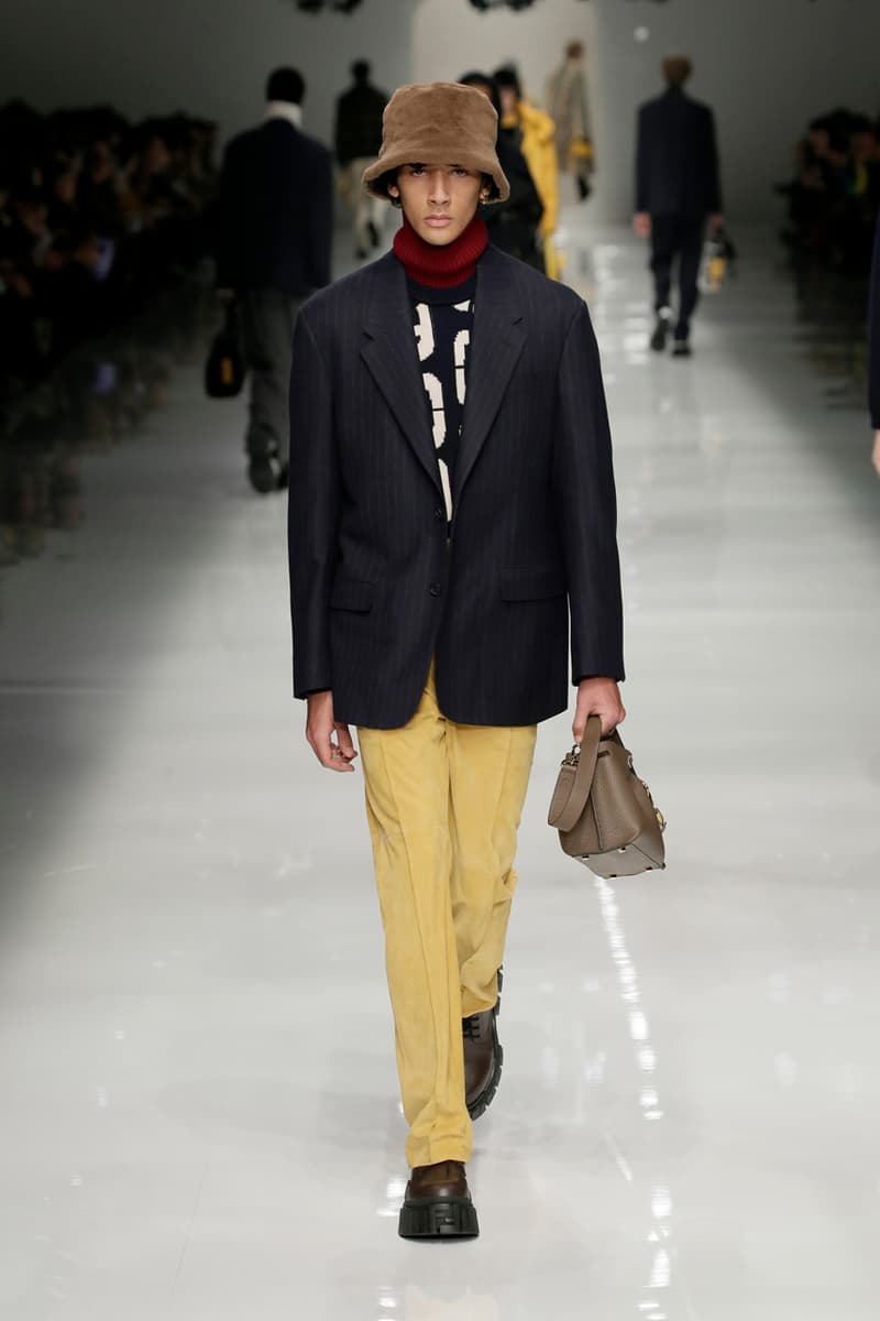 fendi fall winter 2020 mens collection runway show images silvia venturini creative director anrealage collaboration 