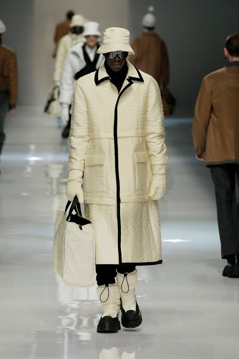 fendi fall winter 2020 mens collection runway show images silvia venturini creative director anrealage collaboration 