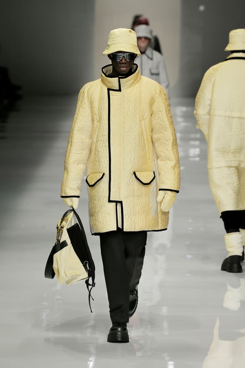 fendi fall winter 2020 mens collection runway show images silvia venturini creative director anrealage collaboration 