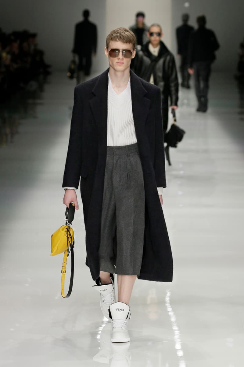 fendi fall winter 2020 mens collection runway show images silvia venturini creative director anrealage collaboration 