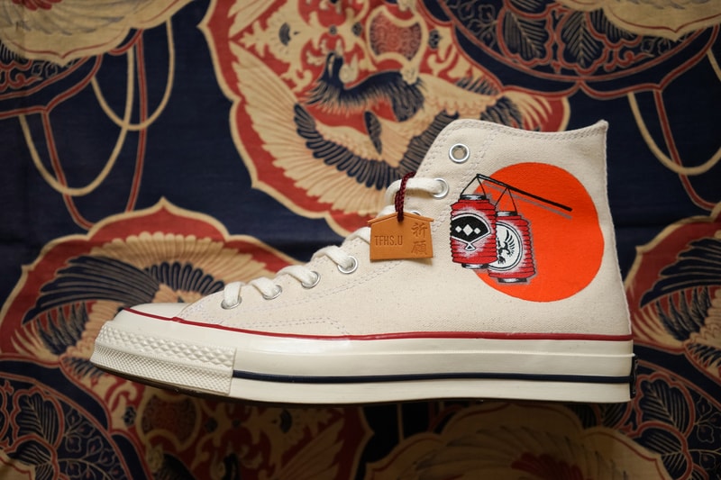 Flying Hawk Studio & Simple Union x Converse chuck taylor all-star 1970 Kaiun Custom sneakers footwear 