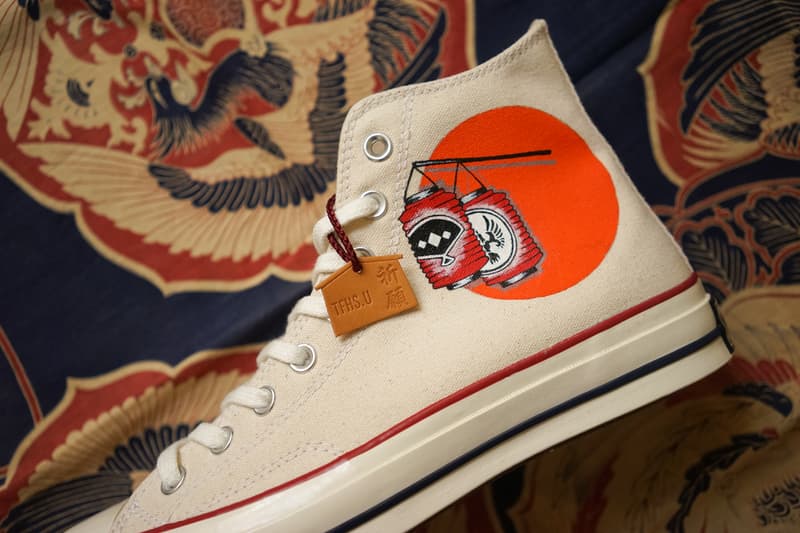 Flying Hawk Studio & Simple Union x Converse chuck taylor all-star 1970 Kaiun Custom sneakers footwear