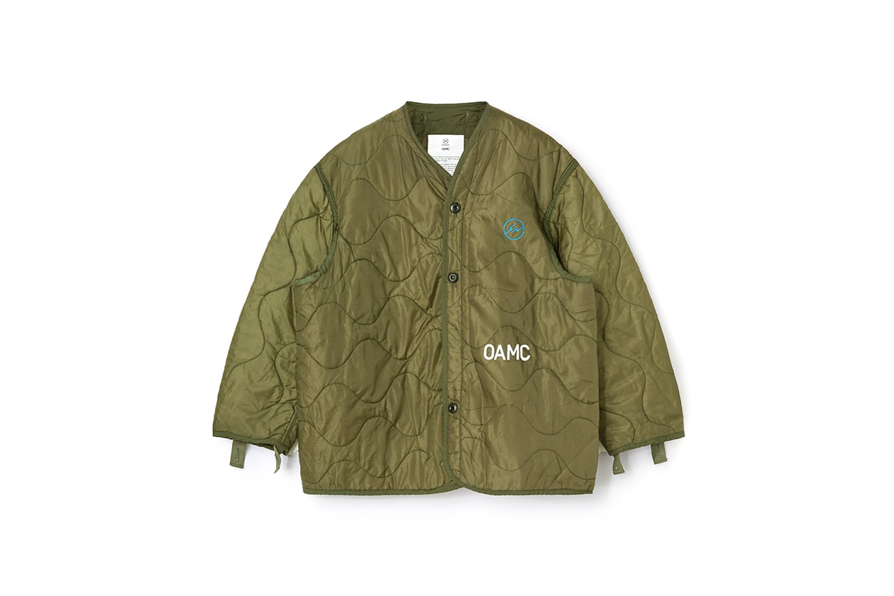 프라그먼트 디자인 x OAMC 캡슐 컬렉션, '깔깔이', M-65 필드 재킷 발매 정보
