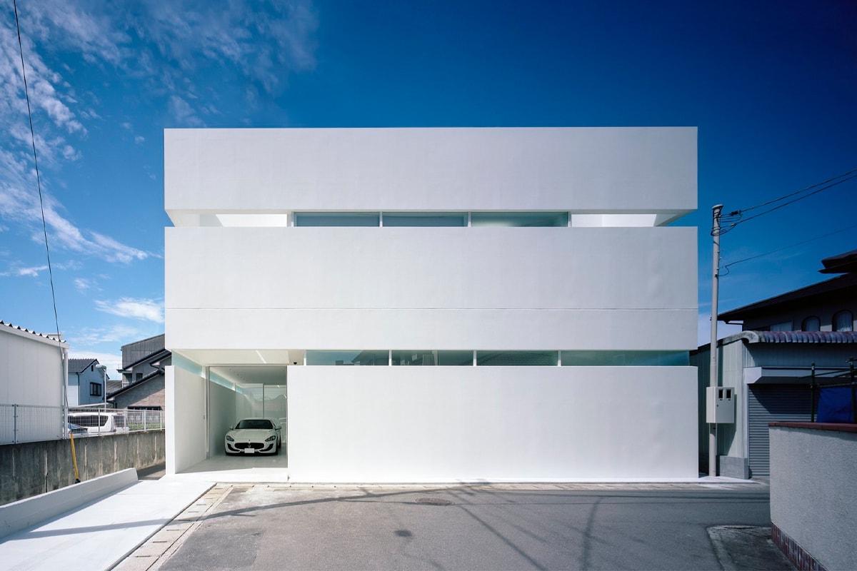 FujiwaraMuro Architects architecture design japan takamatsu residence house garage maserati granturismo