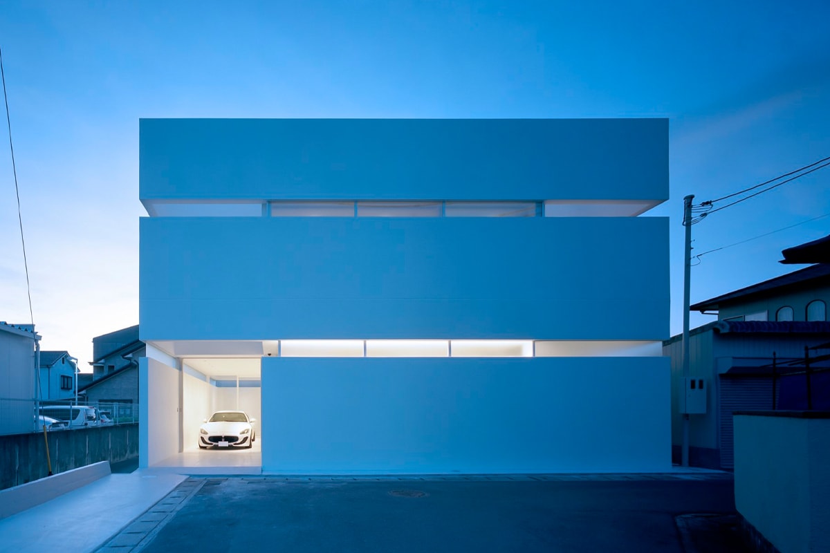 FujiwaraMuro Architects architecture design japan takamatsu residence house garage maserati granturismo