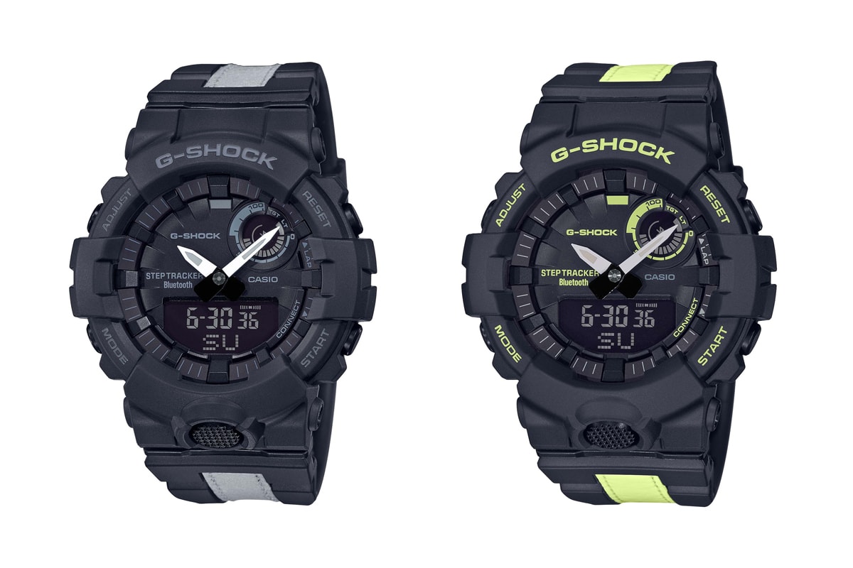 g shock squad casio watches timepieces accessories sports black grey neon yellow 