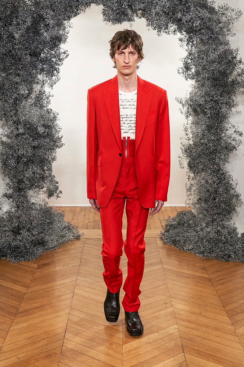 Givenchy FW20 Paris Fashion Week Menswear Show jewelry brooches pins charms los angeles india sweaters tailoring slimline blazers trench coats hardware