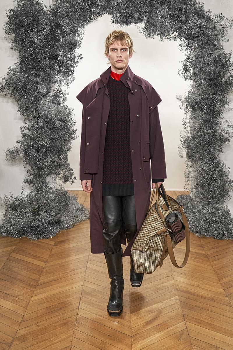Givenchy FW20 Paris Fashion Week Menswear Show jewelry brooches pins charms los angeles india sweaters tailoring slimline blazers trench coats hardware