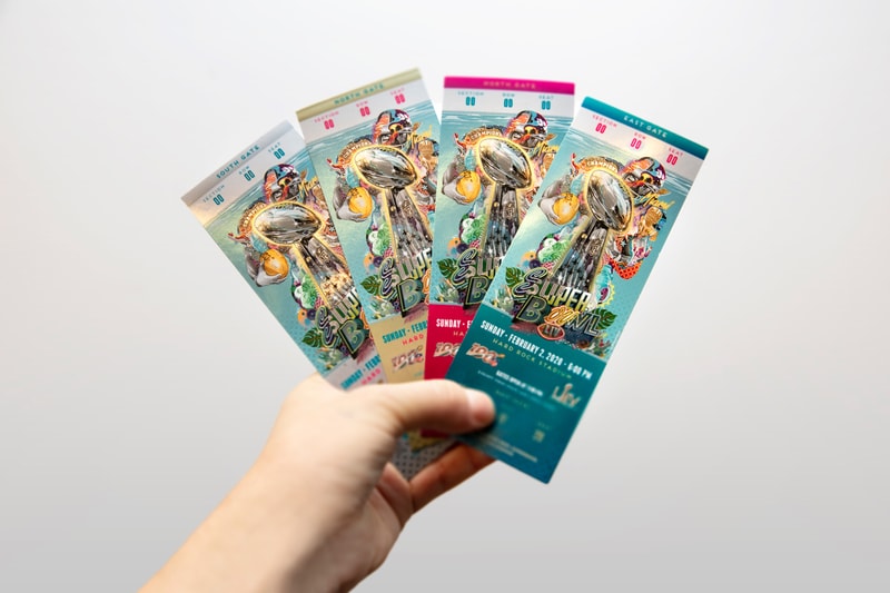 Goldman Global Arts & NFL Super Bowl LIV Collaboration Tristan Eaton Tickets Commemorative Program Street Art Football 