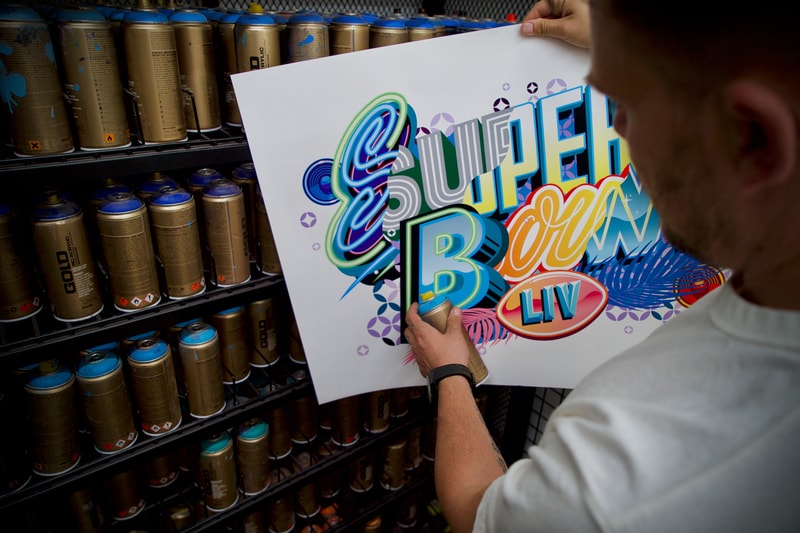 Goldman Global Arts & NFL Super Bowl LIV Collaboration Tristan Eaton Tickets Commemorative Program Street Art Football 