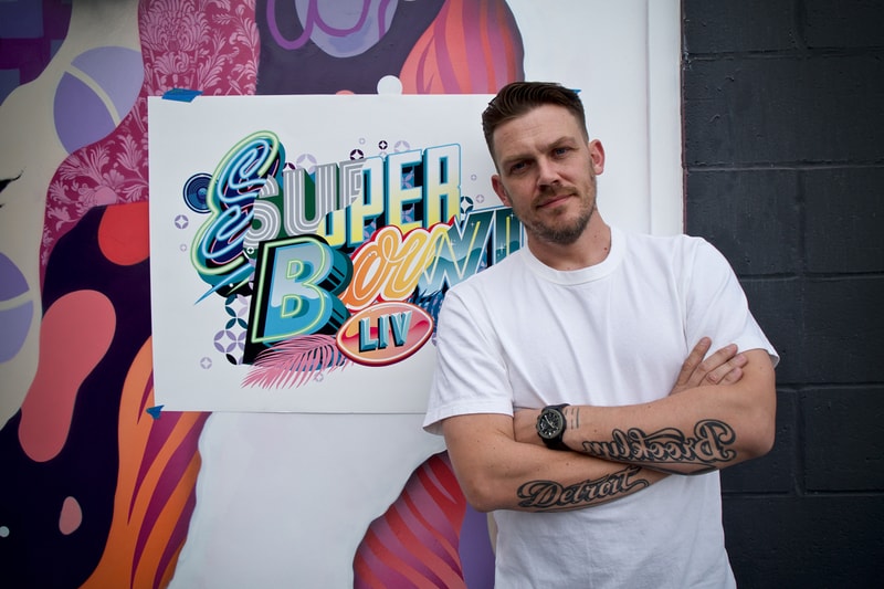Goldman Global Arts & NFL Super Bowl LIV Collaboration Tristan Eaton Tickets Commemorative Program Street Art Football 